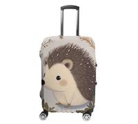 STVNKML Cute Little Hedgehog Suitcase Covers for Luggage - Elastic Luggage Cover Protector, Double-sided Washable Suitcases Sleeve for 19-32 Inch Luggage, white, Small, Cute Little Hedgehog