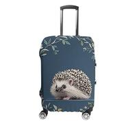 STVNKML Cute Little Hedgehog Suitcase Covers for Luggage - Elastic Luggage Cover Protector, Double-sided Washable Suitcases Sleeve for 19-32 Inch Luggage, white, L, Cute Little Hedgehog