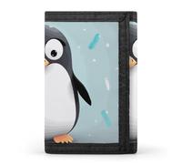STVNKML Cute Penguin Wallet Men's Trifold Wallet And Coin Pocket Slim Card Holder Wallet for Men Money Clip