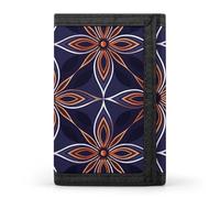 STVNKML Dark Blue And Brown Wallet Men's Trifold Wallet And Coin Pocket Slim Card Holder Wallet for Men Money Clip