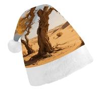 STVNKML Desert Poplars Santa Hat for Adults Christmas Hat Xmas Santa Hats Cap for Costumes Holiday Party Supplies