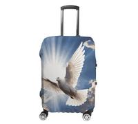 STVNKML Dove Sky Suitcase Covers for Luggage - Elastic Luggage Cover Protector, Double-sided Washable Suitcases Sleeve for 19-32 Inch Luggage, white, L, Dove Sky