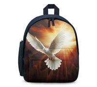STVNKML Dove Sun Art Backpack 12.6 Inch Casual Daypack with Multi-Pockets BookBag for Daily Essentials, Blue, One Size