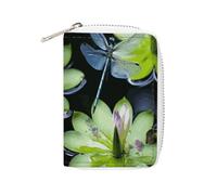 STVNKML Dragonfly Flies Over Leather Card Bag Portable Coin Wallet Mini Change Holder Coin Pocket PU Wallet Card Wallets Clutch Bags for Women Men, style, 16x11.5cm