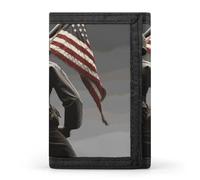 STVNKML Easter Eggs Slim Wallets for Men Money Clip Card Holder Wallet Men's Trifold Wallet And Coin Pocket, United States Marine, One Size, Modern