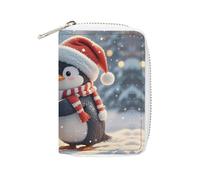 STVNKML Embracing Penguins Leather Card Bag Portable Coin Wallet Mini Change Holder Coin Pocket PU Wallet Card Wallets Clutch Bags for Women Men, style, 16x11.5cm