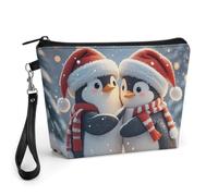 STVNKML Embracing Penguins Travel Makeup Bag Large Capacity Toiletry Bag