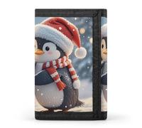 STVNKML Embracing Penguins Wallet Men's Trifold Wallet And Coin Pocket Slim Card Holder Wallet for Men Money Clip