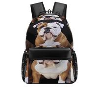 STVNKML English Bulldogs Backpack Laptop Backpacks for Men Travel Hiking Daypack Casual Back Pack 16.5in