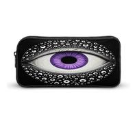 STVNKML Evil Eye Pencil Case - Large Aesthetic Makeup Bag Multi-Purpose Pencil Pouch Cute Cosmetic Bag with Zipper Closure for Office, Home, Study & Travel
