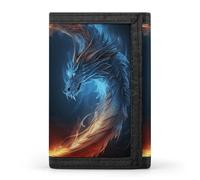 STVNKML Fire And Ice Dragons Wallet Men's Trifold Wallet And Coin Pocket Slim Card Holder Wallet for Men Money Clip