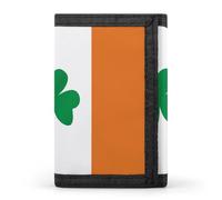 STVNKML Flag of Mexico Slim Wallets for Men Money Clip Card Holder Wallet Men's Trifold Wallet And Coin Pocket, Happy Irish Holidays, One Size, Modern