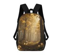 STVNKML Flower Maze Backpack, Laptop Backpack for Men, 17 Inch Travel Hiking Daypack, Casual Backpack, Magic Forest, 17", Travel Backpacks