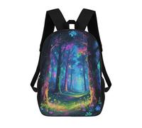 STVNKML Fluorescent Forest Backpack, Laptop Backpack for Men, 17 Inch Travel Hiking Daypack, Casual Backpack