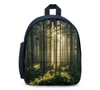 STVNKML Forest White Light Backpack 12.6 Inch Casual Daypack with Multi-Pockets BookBag for Daily Essentials, Blue, One Size
