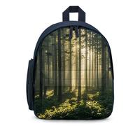 STVNKML Forest White Light Backpack - 12.6 Inch Casual Daypack with Multi-Pockets BookBag for Daily Essentials, Blue, One size