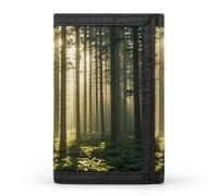 STVNKML Forest White Light Wallet Men's Trifold Wallet And Coin Pocket Slim Card Holder Wallet for Men Money Clip