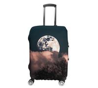 STVNKML Full Moon Suitcase Covers for Luggage Elastic Luggage Cover Protector Double-sided Washable Suitcases Sleeve for 19-32 Inch Luggage, white, M, Flower and Animals