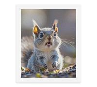 STVNKML Funny Cute Squirrel Paint by Numbers Kit for Adults Beginners DIY Adult Paint by Number Kits on Canvas Digital Oil Number Painting Kits for Home Decor Gift 50x40cm