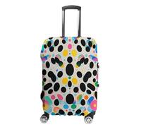 STVNKML Glitter Rainbow Polka Dot Suitcase Covers for Luggage - Elastic Luggage Cover Protector, Double-sided Washable Suitcases Sleeve for 19-32 Inch Luggage, white, XL, Glitter Rainbow Polka Dot