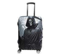 STVNKML Grim Reaper Suitcase Covers for Luggage - Elastic Luggage Cover Protector, Double-sided Washable Suitcases Sleeve for 19-32 Inch Luggage, white, XL, Grim Reaper