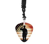 STVNKML Guitar Pick Holder Necklace - 2 Polar Bears Stainless Steel Music Pendant with Adjustable 60cm Cord, Functional Jewelry for Guitarists & Music Lovers, Unisex Hip Hop Punk Accessory, One Size