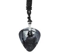 STVNKML Guitar Pick Holder Necklace - 2 Polar Bears Stainless Steel Music Pendant with Adjustable 60cm Cord, Functional Jewelry for Guitarists & Music Lovers, Unisex Hip Hop Punk Accessory, One Size