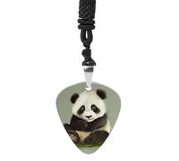 STVNKML Guitar Pick Holder Necklace - 2 Polar Bears Stainless Steel Music Pendant with Adjustable 60cm Cord, Functional Jewelry for Guitarists & Music Lovers, Unisex Hip Hop Punk Accessory, One Size