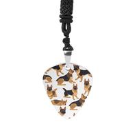 STVNKML Guitar Pick Holder Necklace - 2 Polar Bears Stainless Steel Music Pendant with Adjustable 60cm Cord, Functional Jewelry for Guitarists & Music Lovers, Unisex Hip Hop Punk Accessory, One Size