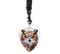 STVNKML Guitar Pick Holder Necklace - Black And White Horses Stainless Steel Music Pendant with Adjustable 60cm Cord, Functional Jewelry for Guitarists & Music Lovers, Unisex Hip Hop Punk Accessory