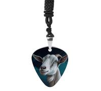 STVNKML Guitar Pick Holder Necklace - Cute Penguins Stainless Steel Music Pendant with Adjustable 60cm Cord, Functional Jewelry for Guitarists & Music Lovers, Unisex Hip Hop Punk Accessory, One Size