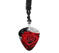 STVNKML Guitar Pick Holder Necklace - Cute Penguins Stainless Steel Music Pendant with Adjustable 60cm Cord, Functional Jewelry for Guitarists & Music Lovers, Unisex Hip Hop Punk Accessory, One Size