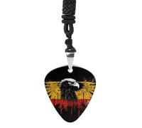 STVNKML Guitar Pick Holder Necklace - Cute Penguins Stainless Steel Music Pendant with Adjustable 60cm Cord, Functional Jewelry for Guitarists & Music Lovers, Unisex Hip Hop Punk Accessory, One Size