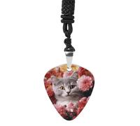 STVNKML Guitar Pick Holder Necklace - Cute Penguins Stainless Steel Music Pendant with Adjustable 60cm Cord, Functional Jewelry for Guitarists & Music Lovers, Unisex Hip Hop Punk Accessory, One Size