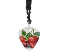 STVNKML Guitar Pick Holder Necklace - Eggs And Tomatoes Stainless Steel Music Pendant with Adjustable 60cm Cord, Functional Jewelry for Guitarists & Music Lovers, Unisex Hip Hop Punk Accessory, One