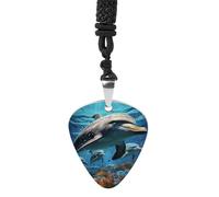 STVNKML Guitar Pick Holder Necklace - Funny Dog in Bathtub Stainless Steel Music Pendant with Adjustable 60cm Cord, Functional Jewelry for Guitarists & Music Lovers, Unisex Hip Hop Punk Accessory, One