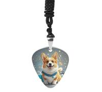 STVNKML Guitar Pick Holder Necklace - Leaves And Berries Stainless Steel Music Pendant with Adjustable 60cm Cord, Functional Jewelry for Guitarists & Music Lovers, Unisex Hip Hop Punk Accessory, One