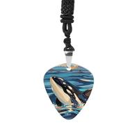 STVNKML Guitar Pick Holder Necklace - Leaves And Berries Stainless Steel Music Pendant with Adjustable 60cm Cord, Functional Jewelry for Guitarists & Music Lovers, Unisex Hip Hop Punk Accessory, One