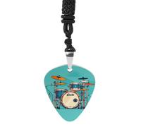 STVNKML Guitar Pick Holder Necklace - Lighthouse Diamond Paint Stainless Steel Music Pendant with Adjustable 60cm Cord, Functional Jewelry for Guitarists & Music Lovers, Unisex Hip Hop Punk Accessory