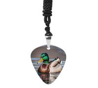 STVNKML Guitar Pick Holder Necklace - Lighthouse Diamond Paint Stainless Steel Music Pendant with Adjustable 60cm Cord, Functional Jewelry for Guitarists & Music Lovers, Unisex Hip Hop Punk Accessory