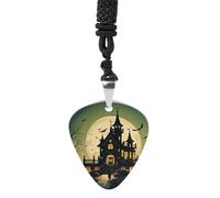 STVNKML Guitar Pick Holder Necklace - Psychedelic Sea Turtle Stainless Steel Music Pendant with Adjustable 60cm Cord, Functional Jewelry for Guitarists & Music Lovers, Unisex Hip Hop Punk Accessory