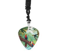 STVNKML Guitar Pick Holder Necklace - Psychedelic Sea Turtle Stainless Steel Music Pendant with Adjustable 60cm Cord, Functional Jewelry for Guitarists & Music Lovers, Unisex Hip Hop Punk Accessory