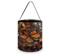 STVNKML Halloween Candy Bucket Trick Or Treat Bags Monarch Butterflies