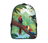 STVNKML Interesting Wombats Backpack, Laptop Backpack for Men, 16 Inch Travel Hiking Daypack, Casual Backpacks, Macaw and Toucan Perching of American Rainfor, 40x28x16cm, Travel Backpacks