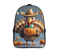 STVNKML Interesting Wombats Backpack, Laptop Backpack for Men, 16 Inch Travel Hiking Daypack, Casual Backpacks, Turkey Pumpkin Bird, 40x28x16cm, Travel Backpacks