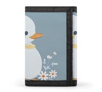 STVNKML Interesting Wombats Slim Wallets for Men Money Clip Card Holder Wallet Men's Trifold Wallet And Coin Pocket, Little White Duck, One Size, Modern