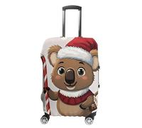 STVNKML Interesting Wombats Suitcase Covers for Luggage - Elastic Luggage Cover Protector, Double-sided Washable Suitcases Sleeve for 19-32 Inch Luggage, white, Small, Interesting Wombats