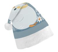 STVNKML Little White Duck Santa Hat for Adults Christmas Hat Xmas Santa Hats Cap for Costumes Holiday Party Supplies