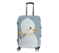 STVNKML Little White Duck Suitcase Covers for Luggage - Elastic Luggage Cover Protector, Double-sided Washable Suitcases Sleeve for 19-32 Inch Luggage, white, L, Little White Duck