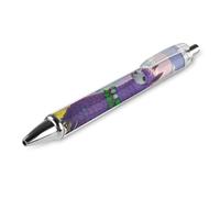 STVNKML Love Alpaca Purple Ball Point Pen Retractable Black Ink Ballpoint Pens with Super Soft Grip Medium Point Office Pens 1 PCS